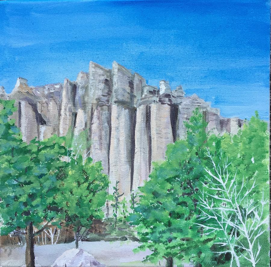 Castle Rocks Painting by Christine Lathrop