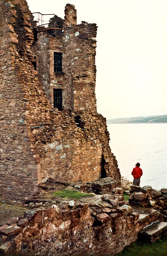 Castle Photograph - Castle Ruins on the Seashore in Ireland by Douglas Barnett