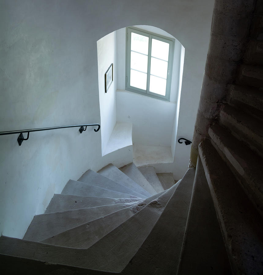 Castle Tower Staircase Photograph by Robert VanDerWal