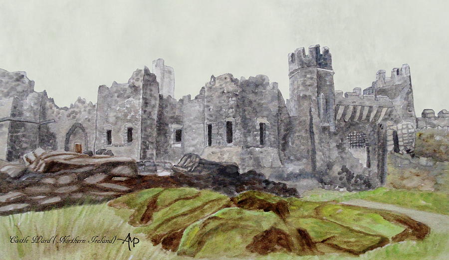 Castle Ward Painting by Angeles M Pomata