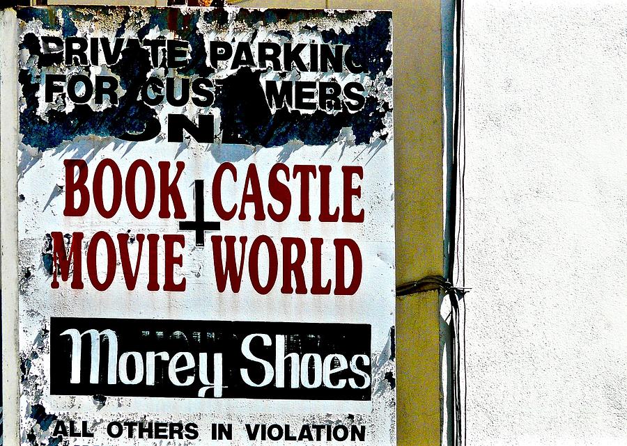 Sign Photograph - Castle World by Jacqueline Howe