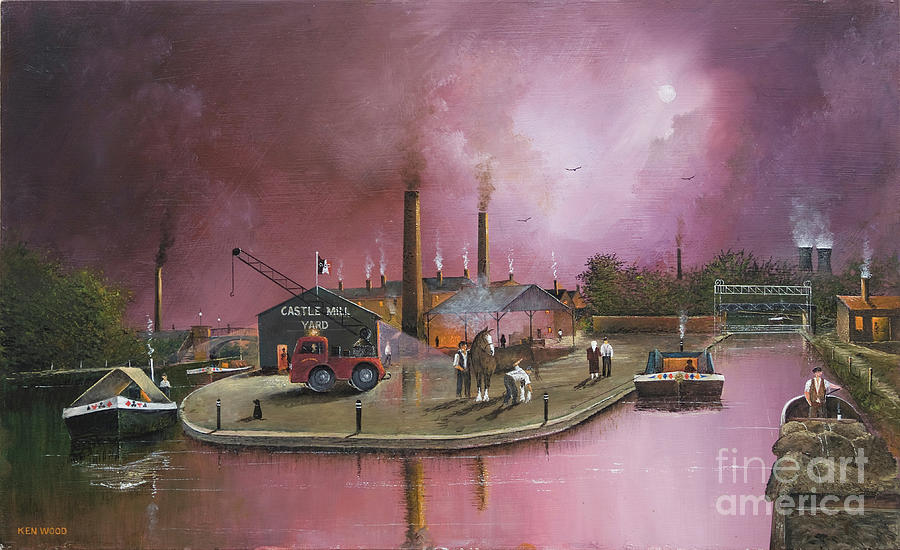 Castlemill Yard, Dudley - England Painting by Ken Wood