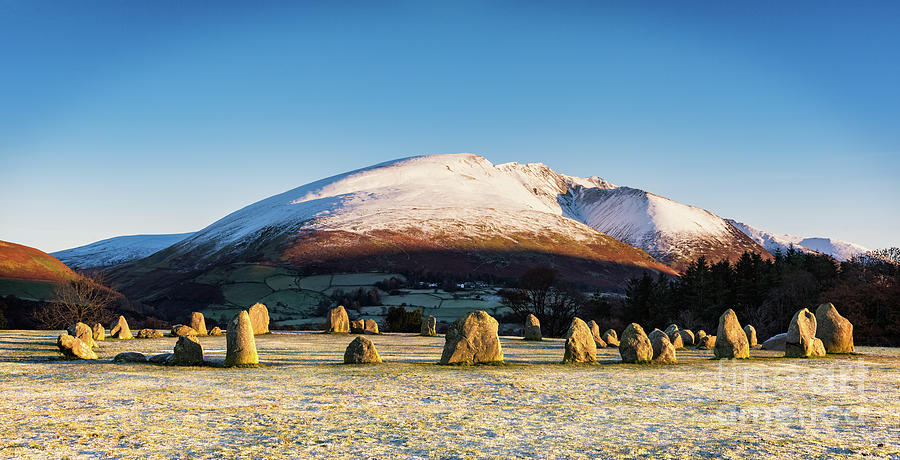 Winter Photograph - Castlerigg Stone Circle by Janet Burdon