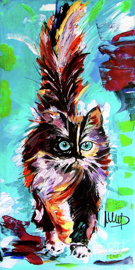 Cat 1 Painting by Melanie D