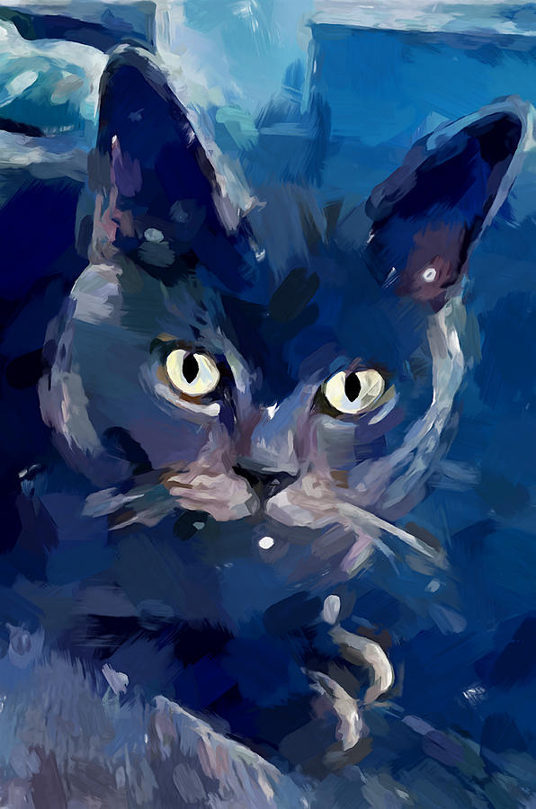 Cat 7 Painting by Chris Butler