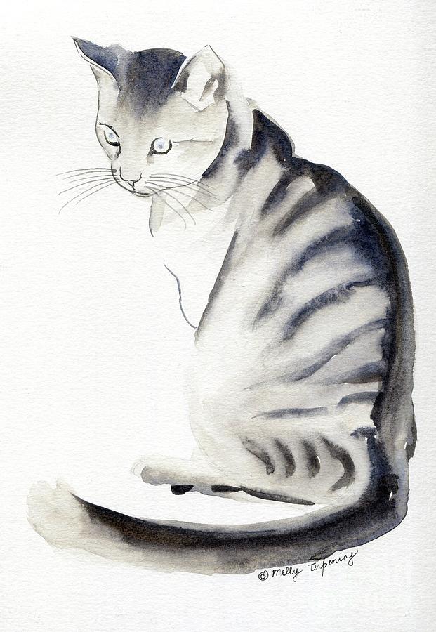 Cat Art I Painting by Melly Terpening