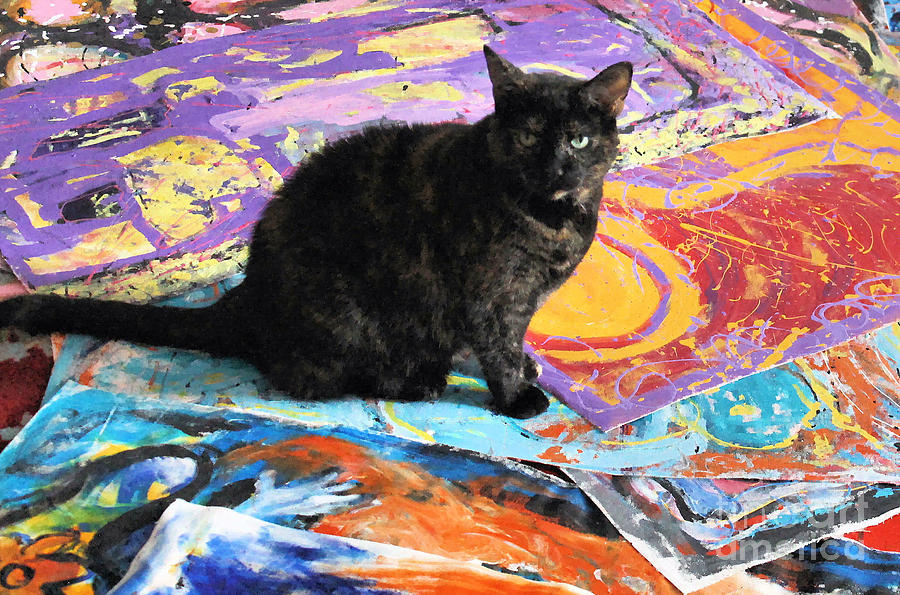 Cat Art Lover Photograph by Sandy DeLuca