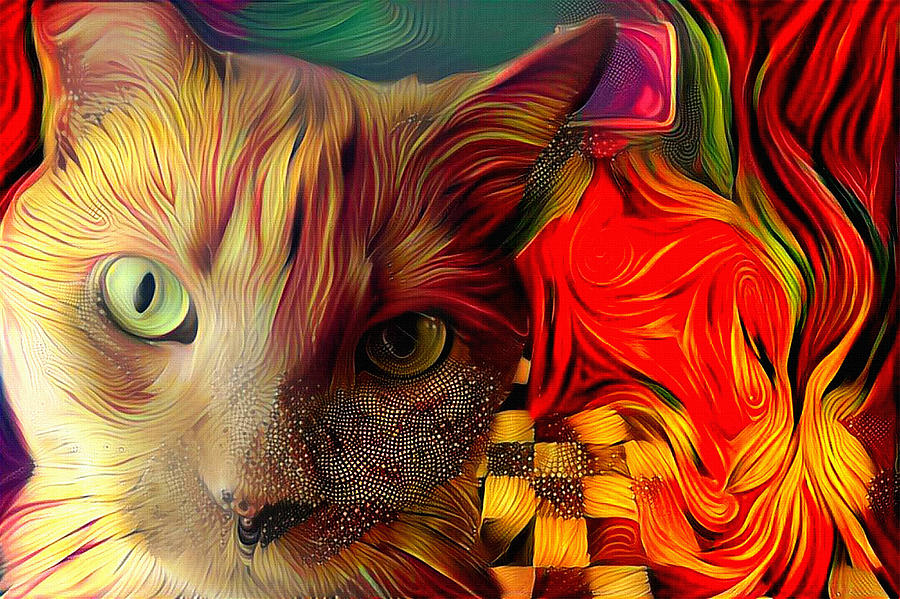Cat Digital Art by Bruce Rolff