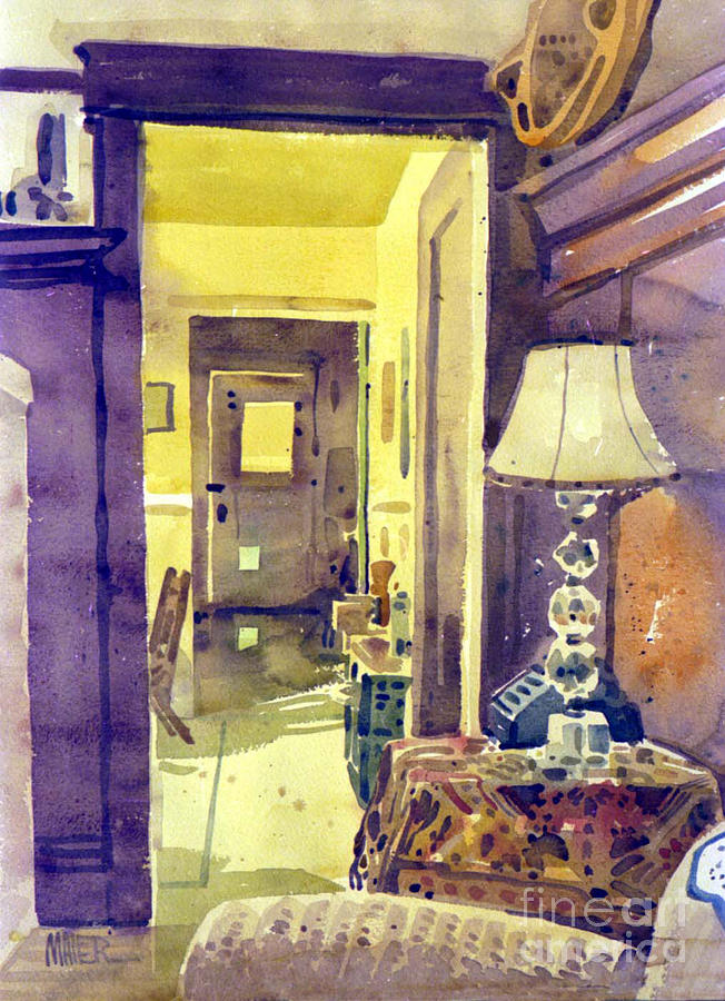 Interior Painting - Cat Door by Donald Maier