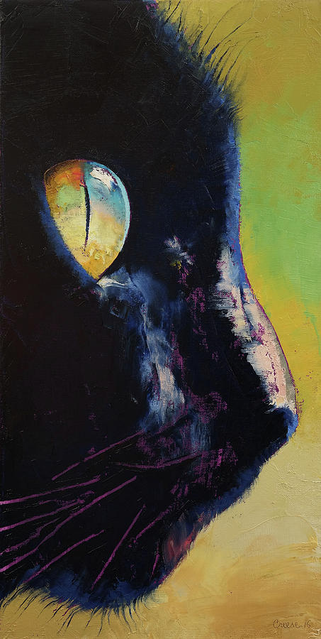 Cat Eye Painting by Michael Creese