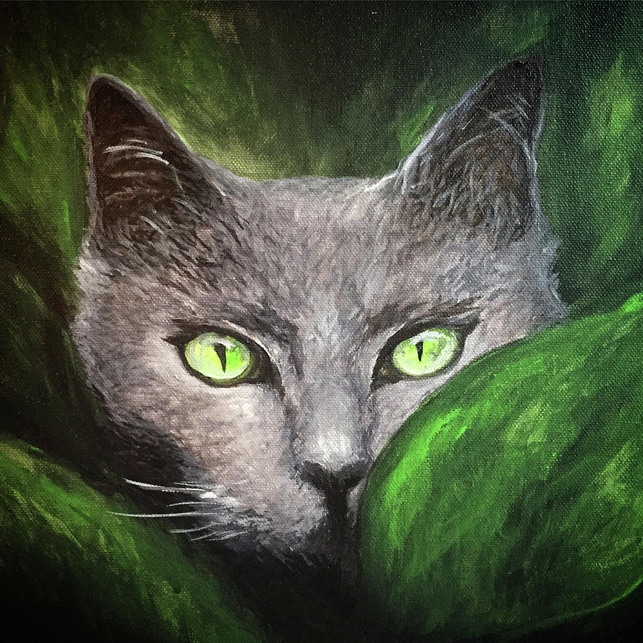 Cat Eyes Painting by Michelle Pier