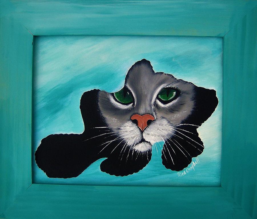 Cat-fish Painting by Debra Campbell