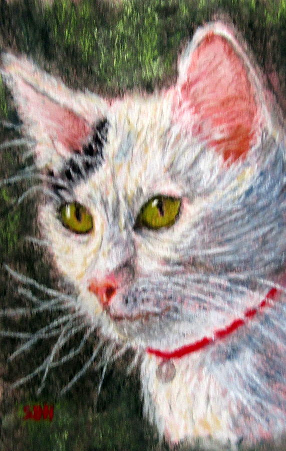 Cat-itude 4, Pleading Pastel by Sandy Hemmer
