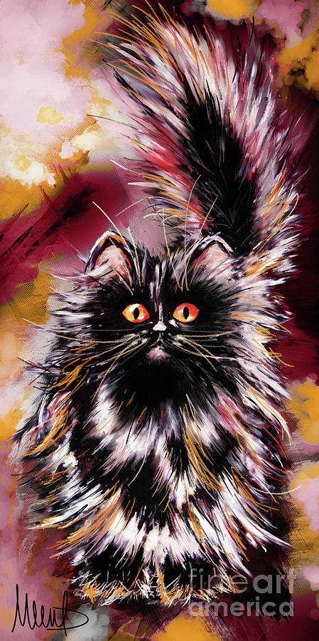 Cat Painting - Cat  by Melanie D