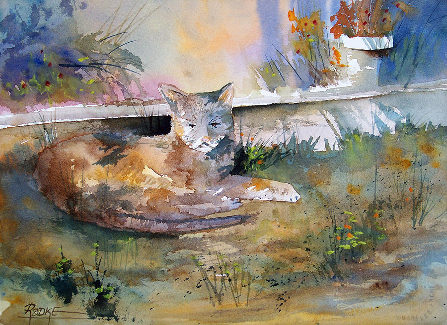 Cat Nap Painting by Ryan Radke