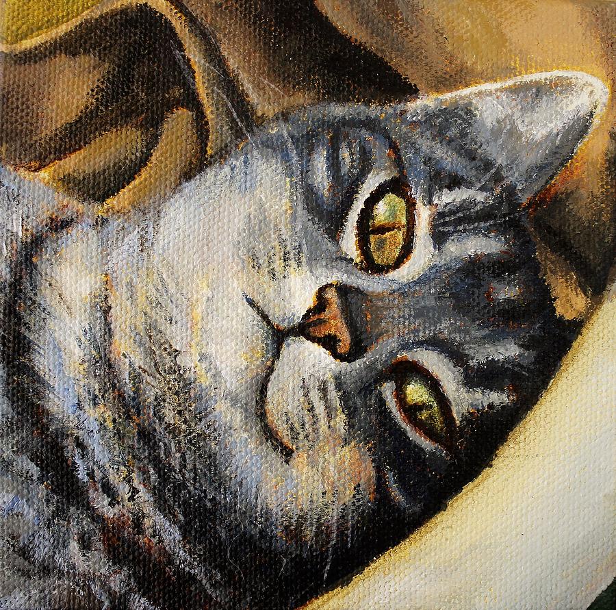 cat Painting by Sabina Bonifazi