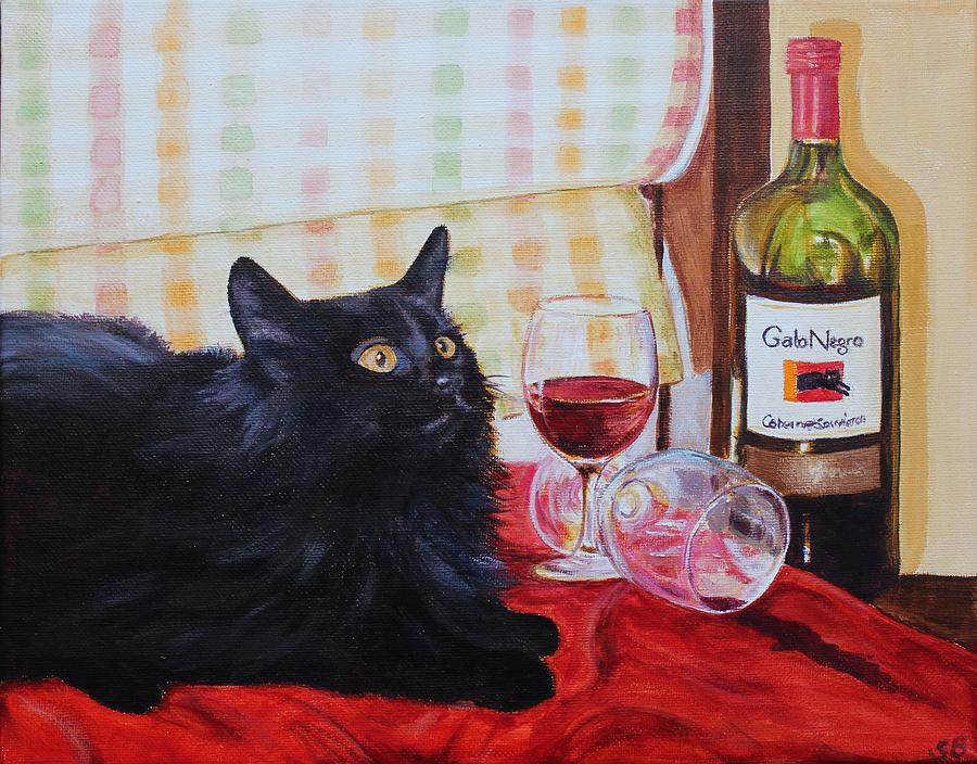 Cat Spil Painting by Sabina Bonifazi