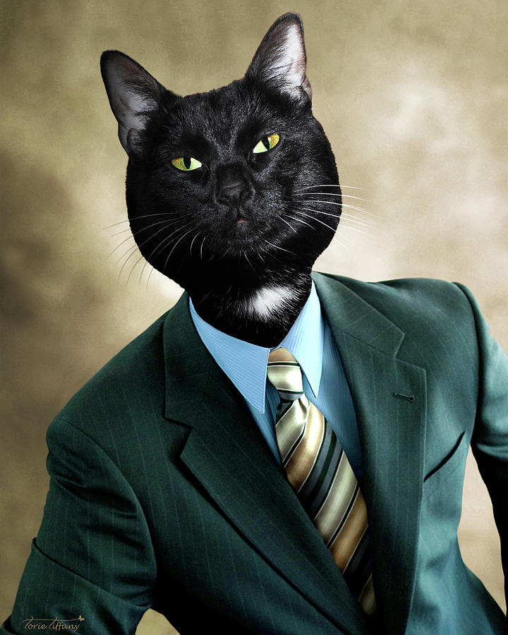 Cat Suit Digital Art by Torie Tiffany