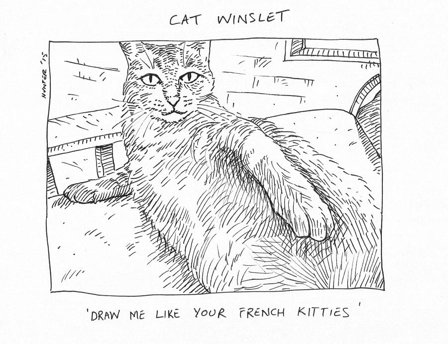 Cat Winslet Painting by Steve Hunter