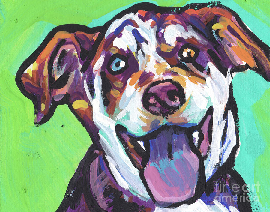 Dog Painting - Cata cata Houla by Lea S
