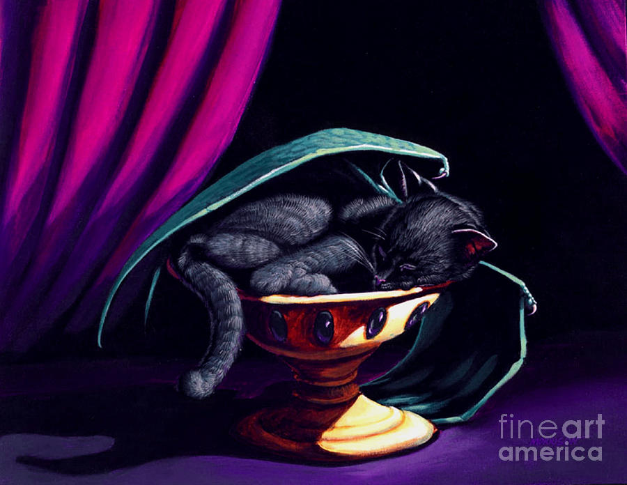 Fantasy Painting - Catabat Nap by Stanley Morrison
