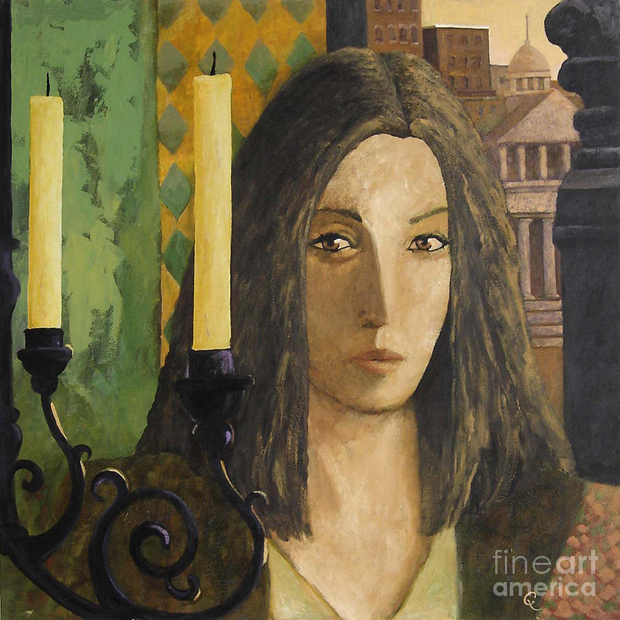 Catalan Woman Painting by Glenn Quist