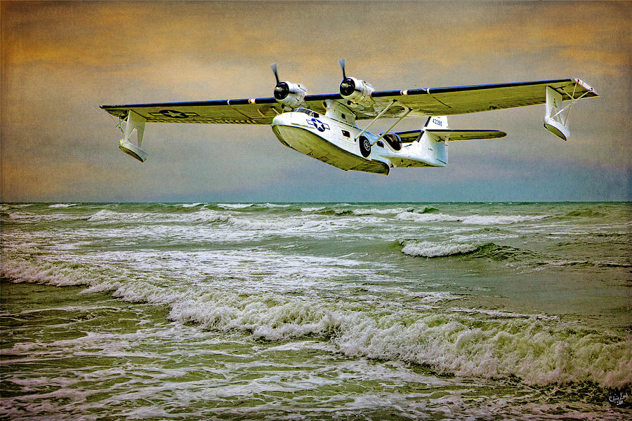 Vintage Photograph - Catalina Flying Boat by Chris Lord