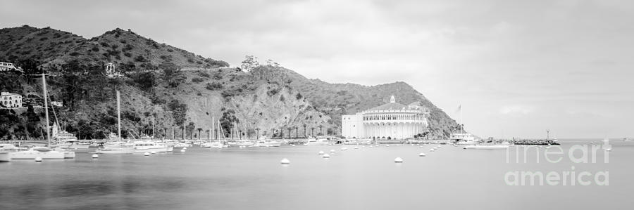 Black And White Photograph - Catalina Island Panorama in Black and White  by Paul Velgos