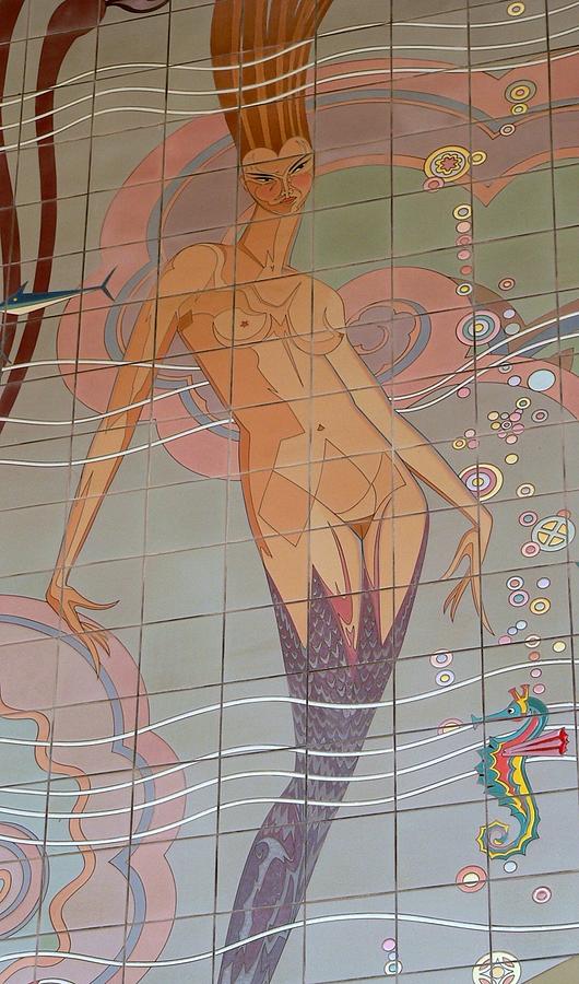 Catalina Tile Mermaid Photograph by Jeff Lowe