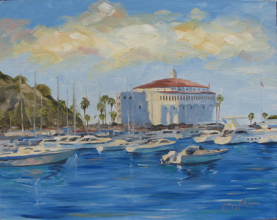 California Painting - Catallina Casino by Jay Johnson California Painting - Catallina Casino by Jay Johnson