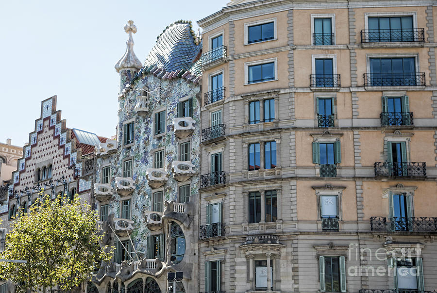Catalonia District Gaudi Architecture  Photograph by Chuck Kuhn