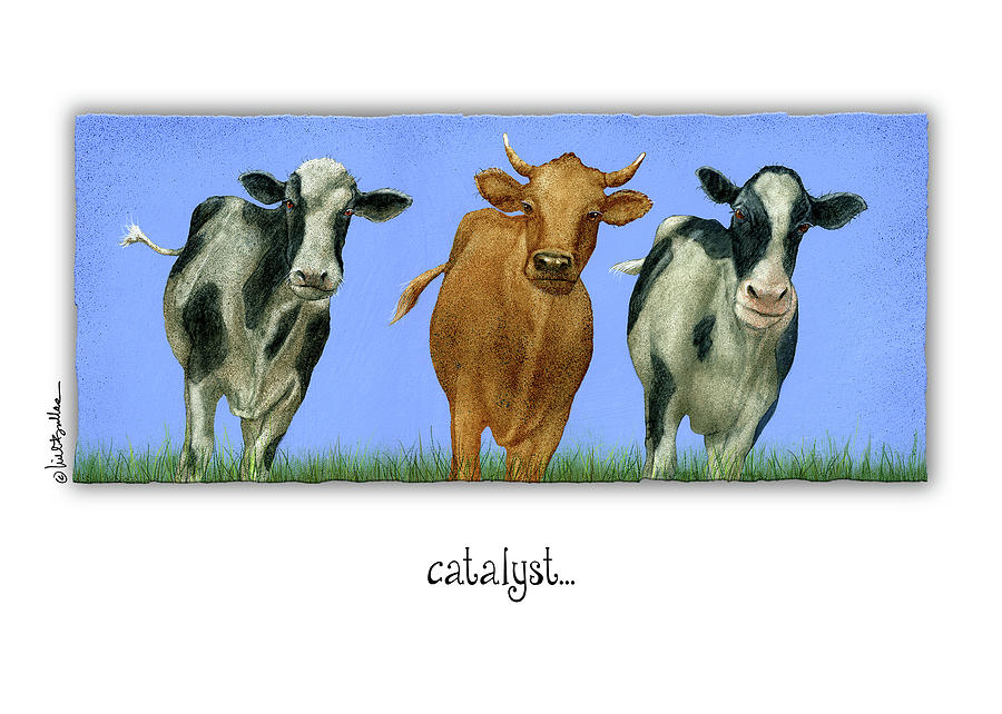 Cow Painting - Catalyst... by Will Bullas