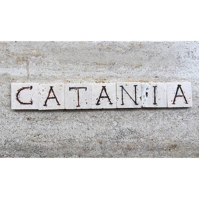 City Photograph - Catania, Souvenir On Carved Marble by Adriano La Naia