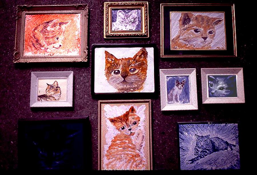 Cat Mixed Media - CATasTrophy  Wall by Hank Roll