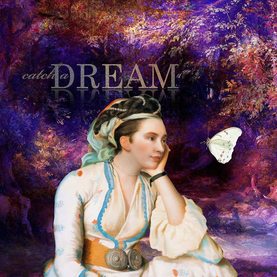 Women Painting - Catch a Dream by Laura Botsford Women Painting - Catch a Dream by Laura Botsford