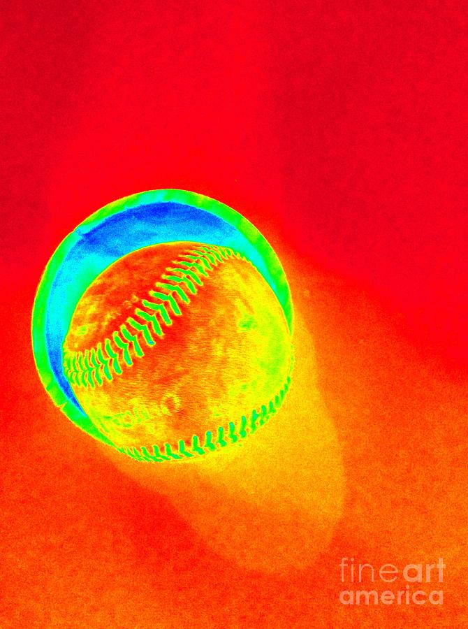 Heat Map Baseball Catch Me If You Can Photograph by Richard W Linford
