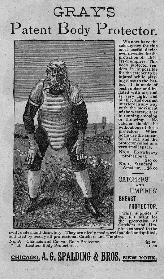 Catchers Body Protector Drawing by Vintage Pix