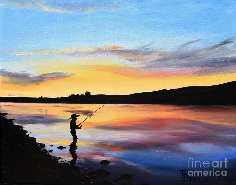 Sunset Painting - Catching a Sunset by Paige Briscoe