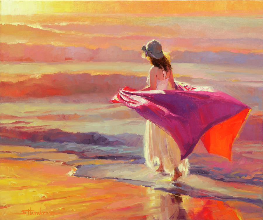 Coast Painting - Catching the Breeze by Steve Henderson