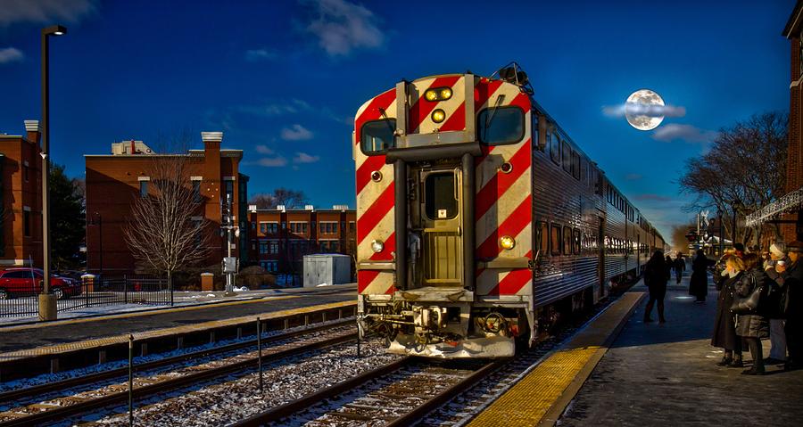 Catching the Early Morning Train Photograph by Linda Unger