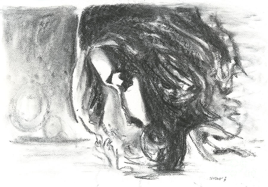 Portrait Drawing - Cate. 17 November, 2015 by Tasha Chernyavskaya