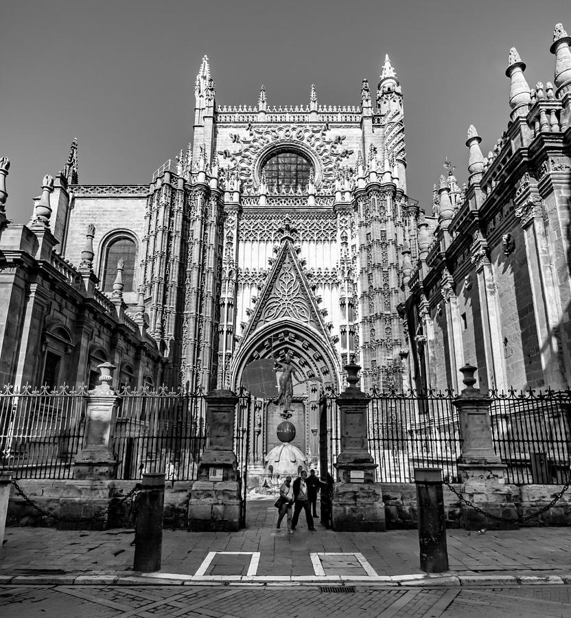 Catedral de Santa Maria de la Sede Entrance Photograph by Adam Rainoff