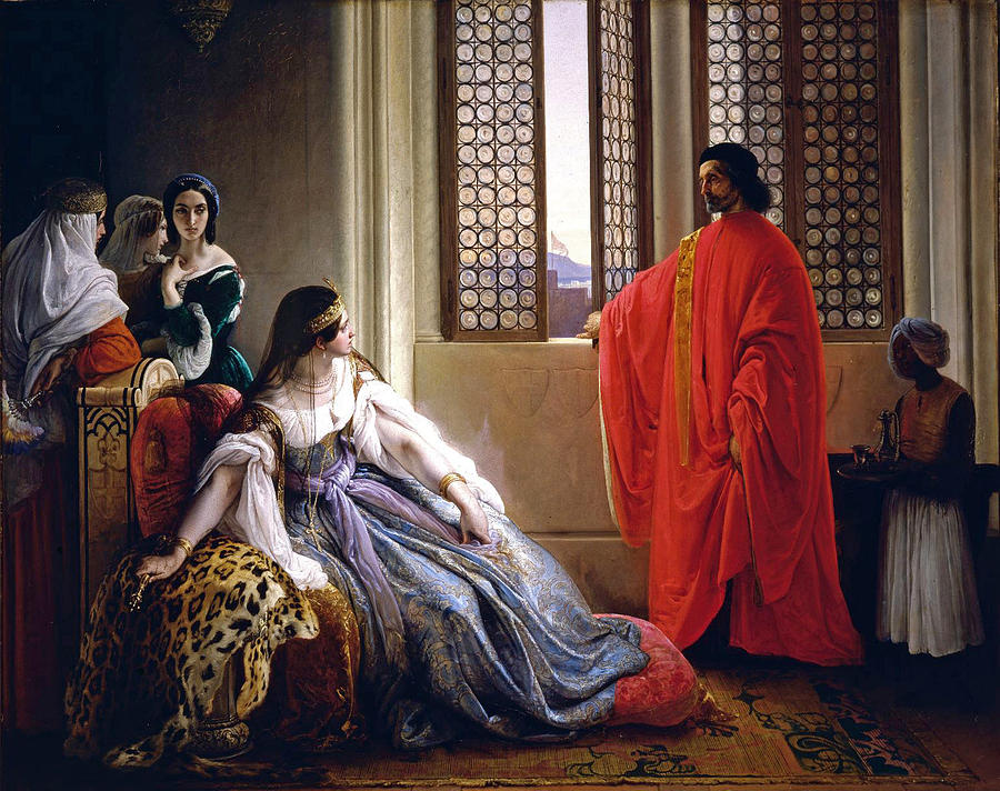 Caterina Cornaro Deposed from the Throne of Cyprus Painting by Francesco Hayez