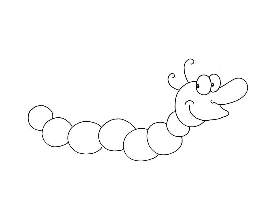 Caterpillar Drawing by A Mad Doodler