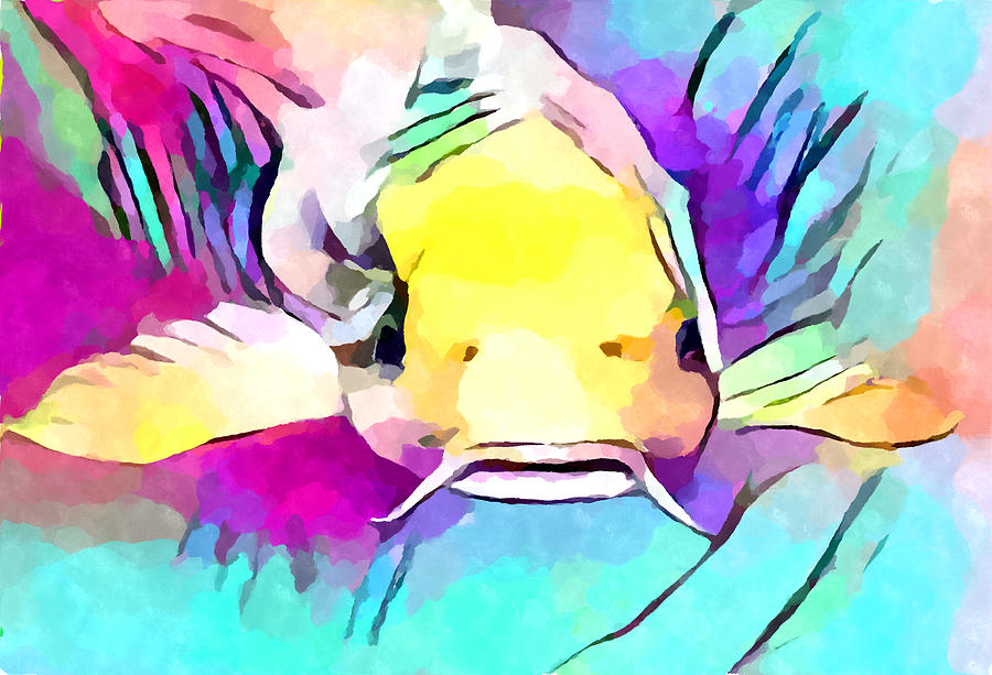 Catfish Painting - Catfish by Chris Butler