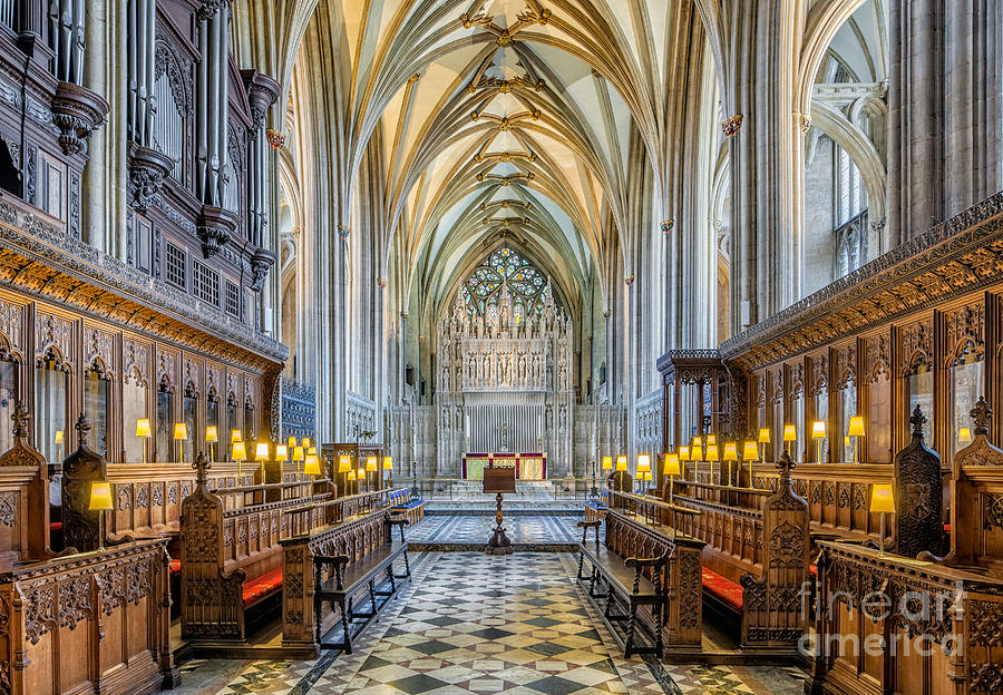 Cathedral Aisle Photograph by Adrian Evans