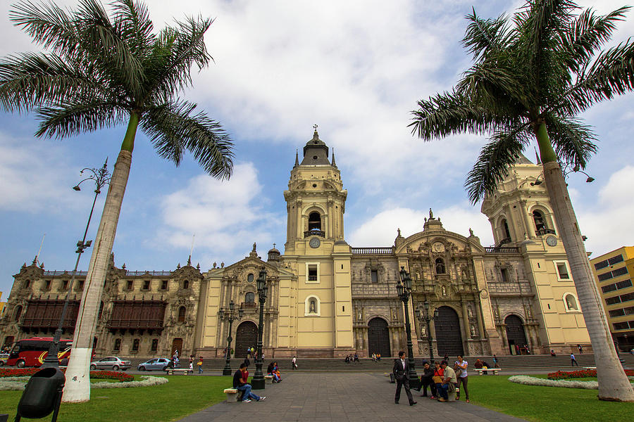 Cathedral and Archbishop's Palace in Lima Peru Photograph by Amy ...