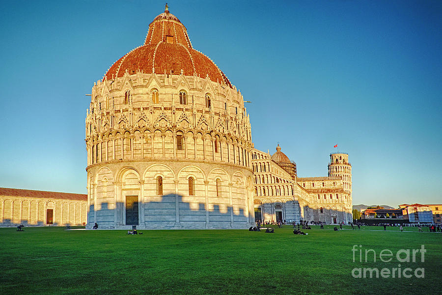 Cathedral And Leaning Tower Of Pisa Photograph