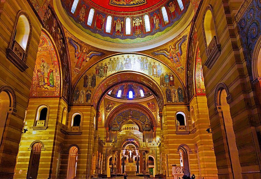 Cathedral Basilica of Saint Louis Interior Study 10 Photograph by Robert Meyers-Lussier