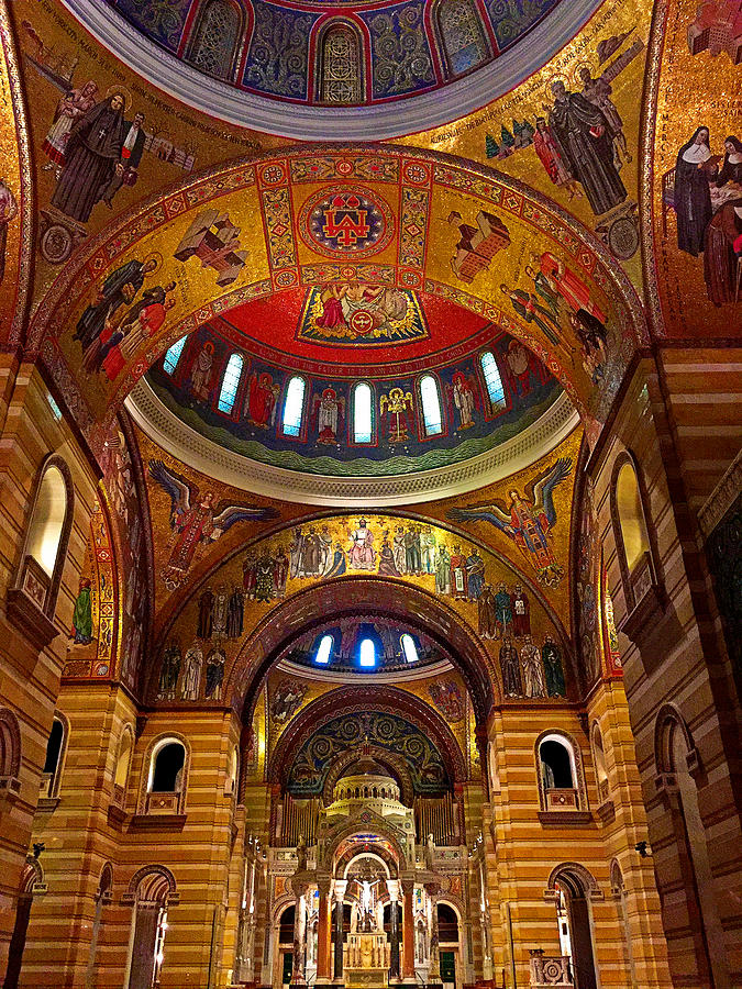 Cathedral Basilica of Saint Louis Interior Study 11 Photograph by Robert Meyers-Lussier